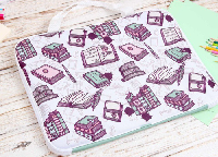 Сумка Ворд с ручками 45х33 см, с полной запечаткой