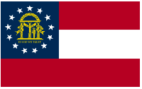Флаг штата Джорджия (США) 90х135 см