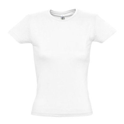 Футболка женская MISS, белый, XL, 100% хлопок, 150 г/м2