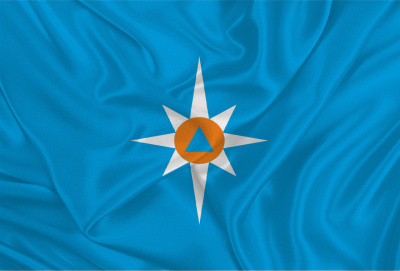 Флаг МЧС РФ 90х135 см