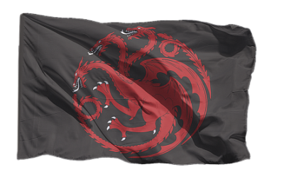 Флаг Таргариенов Игра престолов 100х150 см