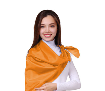 Платок Фантазия из шелка расцвечивания 100х100, однотонный