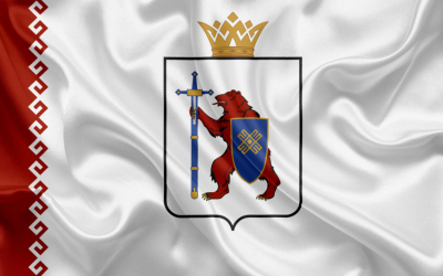 Флаг Марий Эл 90х135 см